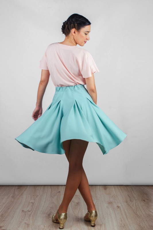 0002 SKIRT SUNFLOWER REARPLEATS LIGHTCREPE ROSE BLOUSE garbellfotoGrafia MR Colette Web43 Resized